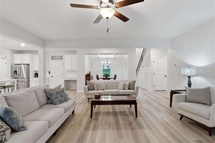 Furnished interior view inside a new home in Trinity Park, McDonough (Image 44).