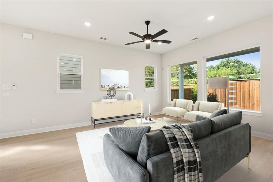 Furnished interior view inside a new home in Greenville Heights, Dallas (Image 14).