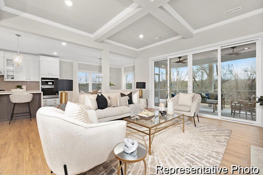 Furnished interior view inside a new home in , Ravenel (Image 10).