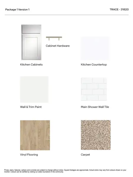 Sample of building materials used in homes in Trace, San Marcos (Image 17).