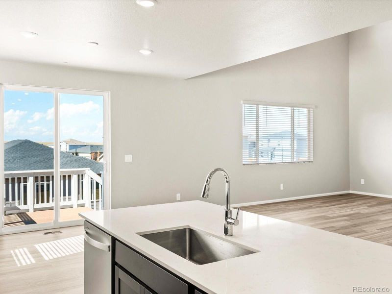 Furnished interior view inside a new home in Buffalo Highlands: The Flora Collection, Commerce City (Image 5).
