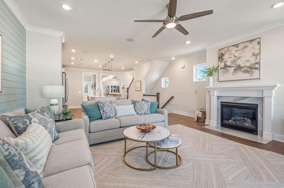 Furnished interior view inside a new home in , Charleston (Image 8).