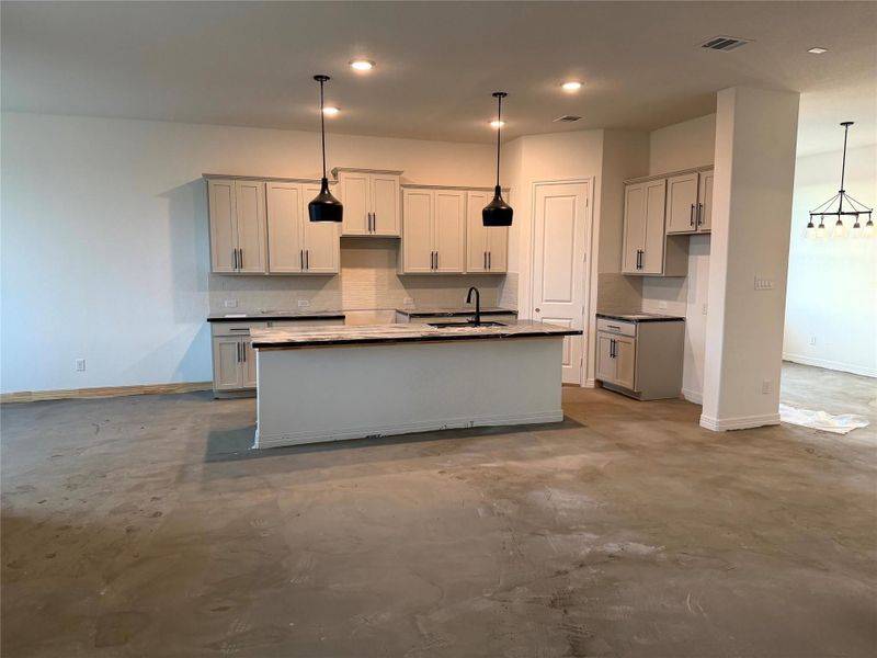 Construction progress - kitchen