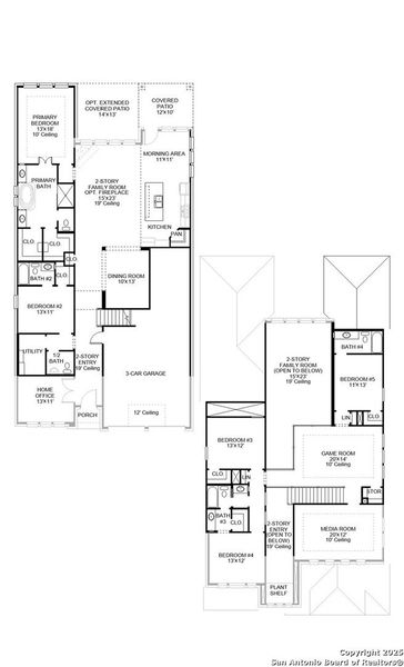 2D floor plan layout of this home in , San Antonio, TX (Image 2).