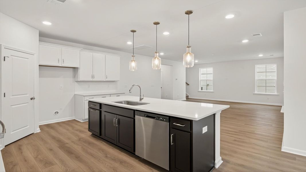 Furnished interior view inside a new home in Creekside at Andrews, Summerville (Image 7).