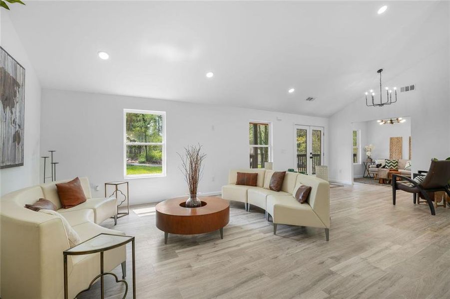 Furnished interior view inside a new home in , Atlanta (Image 5).