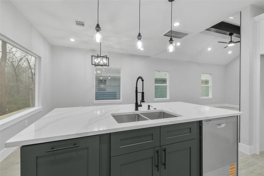 Furnished interior view inside a new home in , Willis (Image 14).