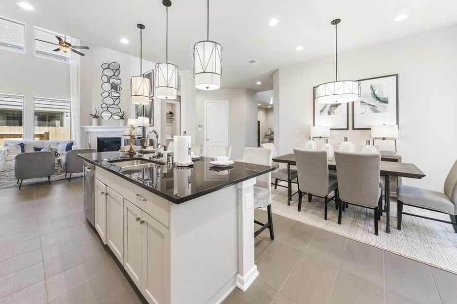 Furnished interior view inside a new home in Wood Leaf Reserve, Tomball (Image 36).