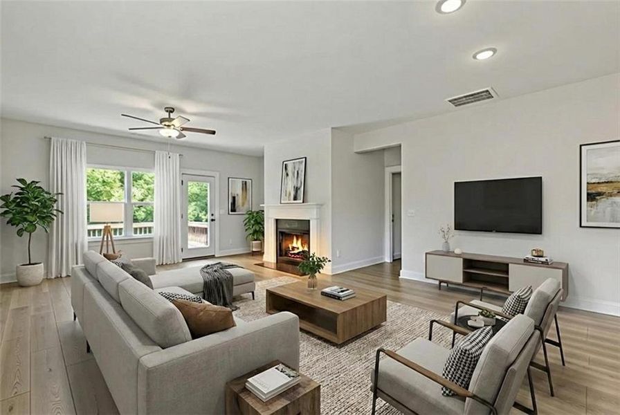 Furnished interior view inside a new home in , Dallas (Image 9).