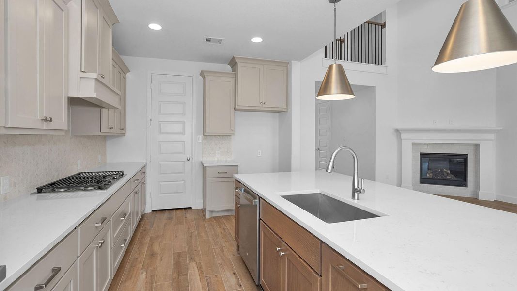 Furnished interior view inside a new home in Bridgeland, Cypress (Image 6).