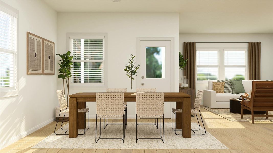Furnished interior view inside a new home in Lively Ranch: Highlands Collection, Georgetown (Image 6).