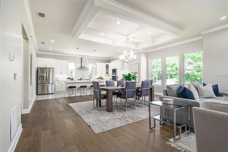 Furnished interior view inside a new home in , Tampa (Image 13). Furnished interior view inside a new home in , Tampa (Image 13).