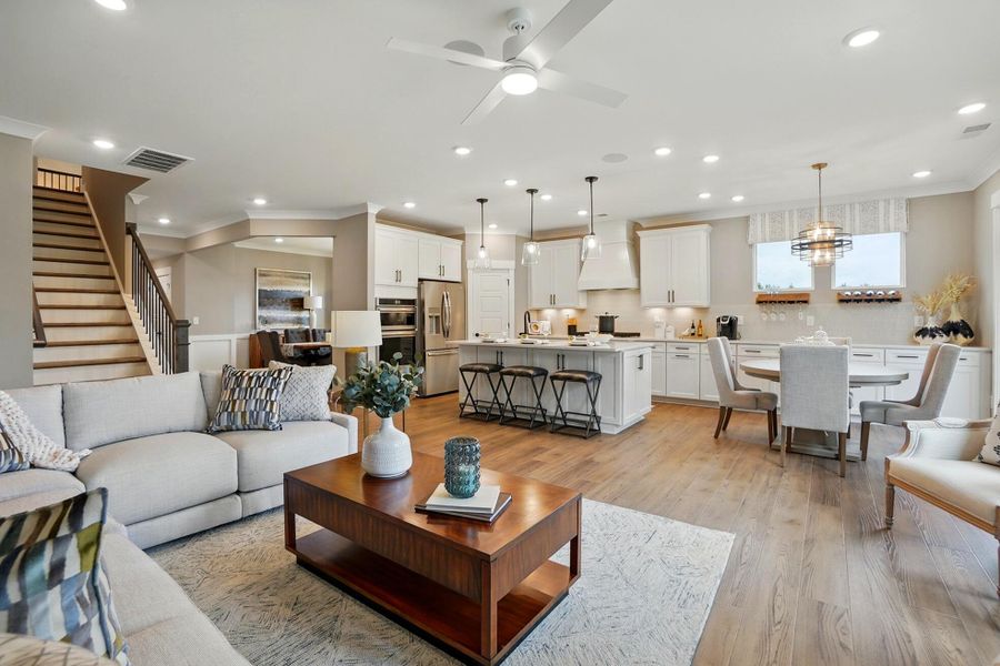 Furnished interior view inside a new home in Heritage - 55+ Community, Indian Trail (Image 10).