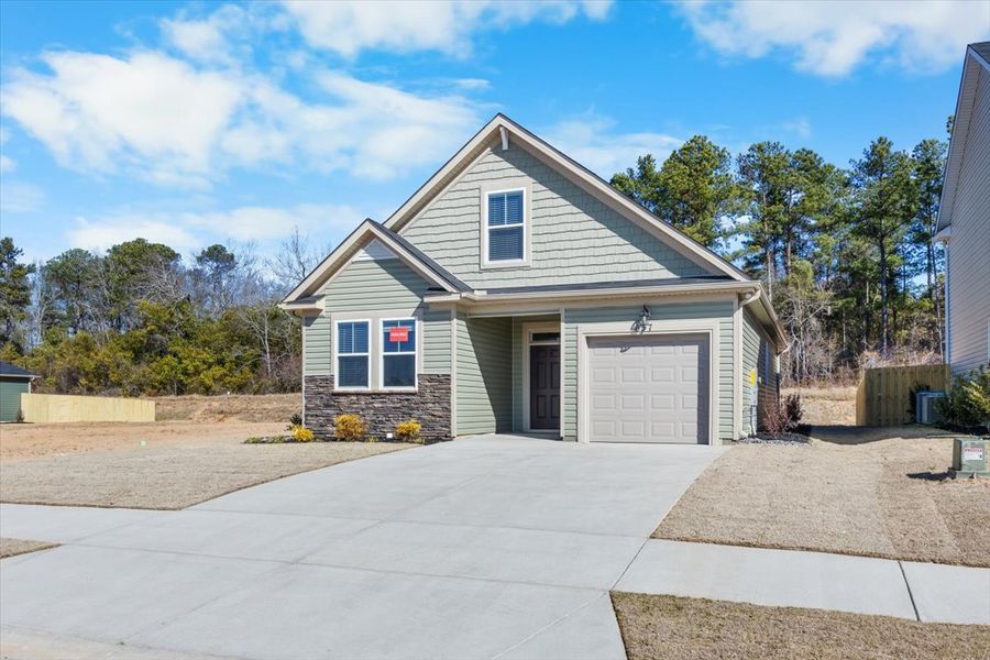 Front exterior of a new home in Windsor, North Augusta, SC, highlighting curb appeal (Image 22).
