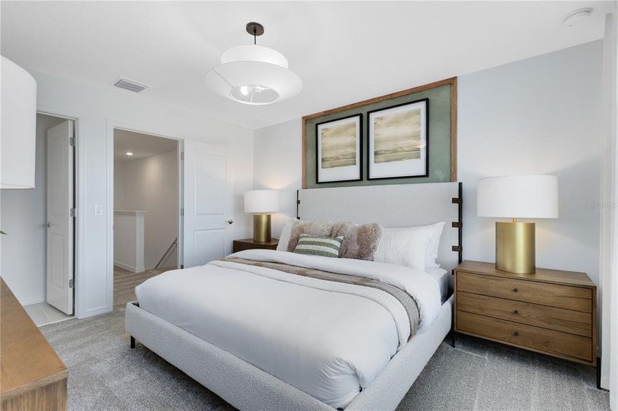 Furnished interior view inside a new home in , Davenport (Image 23).