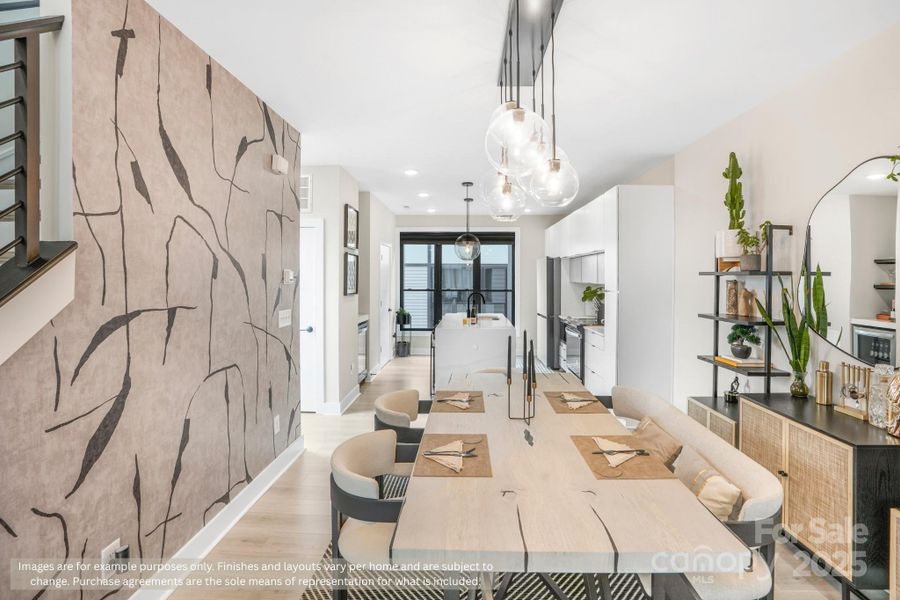 Furnished interior view inside a new home in , Charlotte (Image 8).