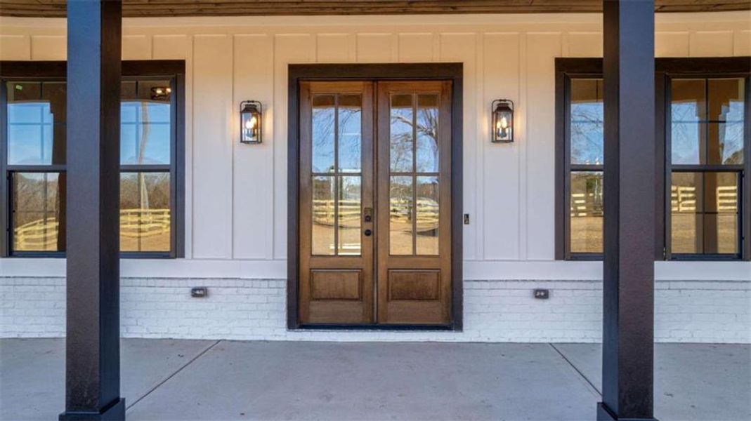 Exterior details and patio area of a home in , Monroe (Image 32).