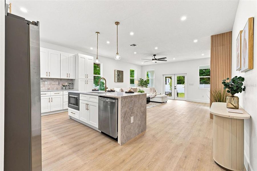 Furnished interior view inside a new home in , Tampa (Image 6).
