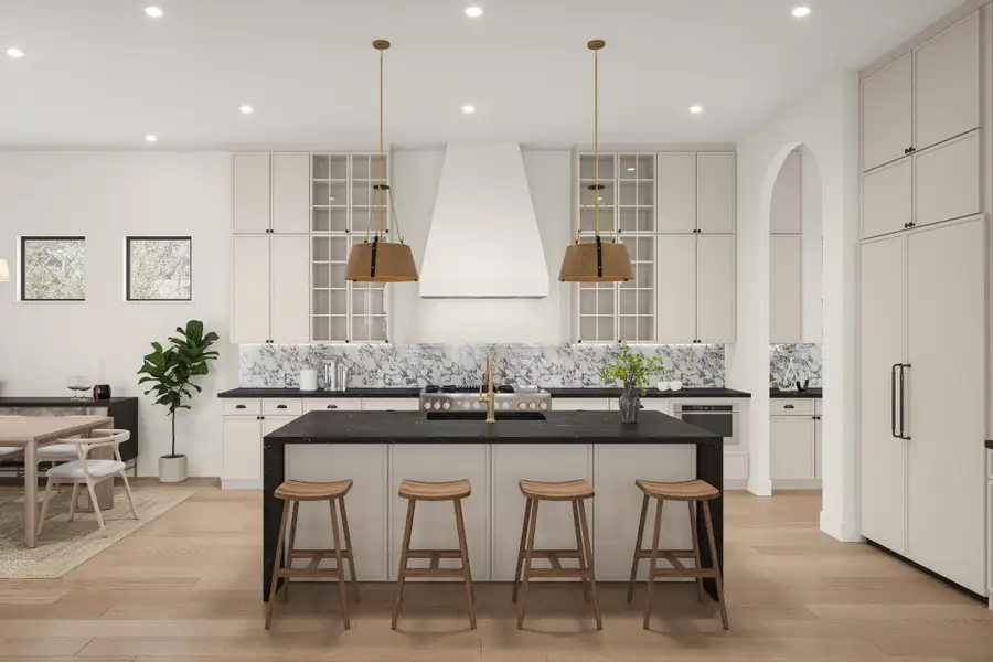 Representative furnished interior of a home built from the Sienna by Homebound in The Villas at Lakeside, Flower Mound (Image 3).