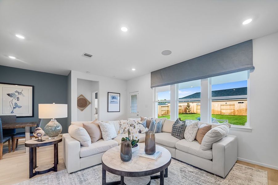 Furnished interior view inside a new home in Mason Woods, Cypress (Image 8).
