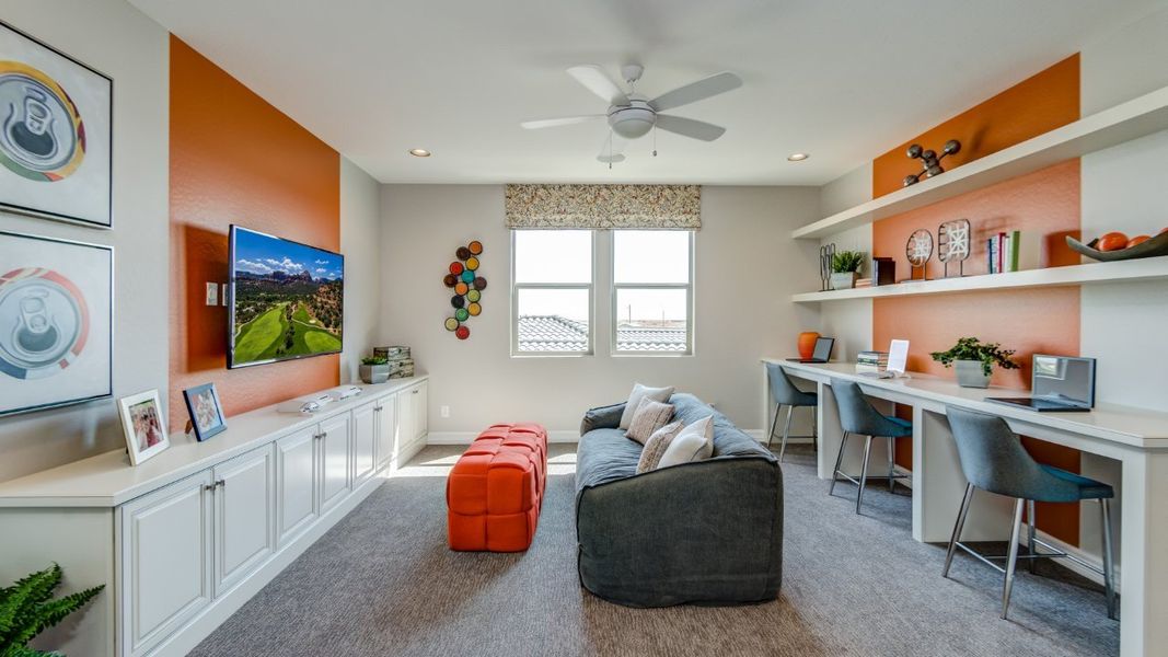 Furnished interior view inside a new home in Elegance at Eastmark, Mesa (Image 44).