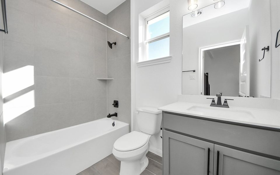 Furnished interior view inside a new home in Elyson, Katy (Image 9).