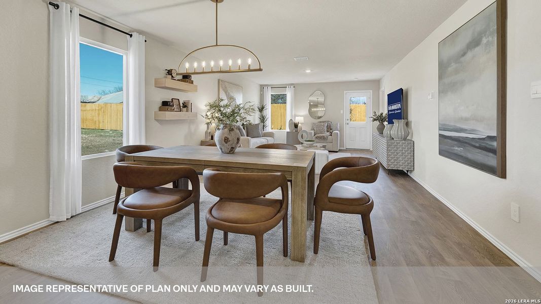 Furnished interior view inside a new home in Spring Valley, New Braunfels (Image 24).