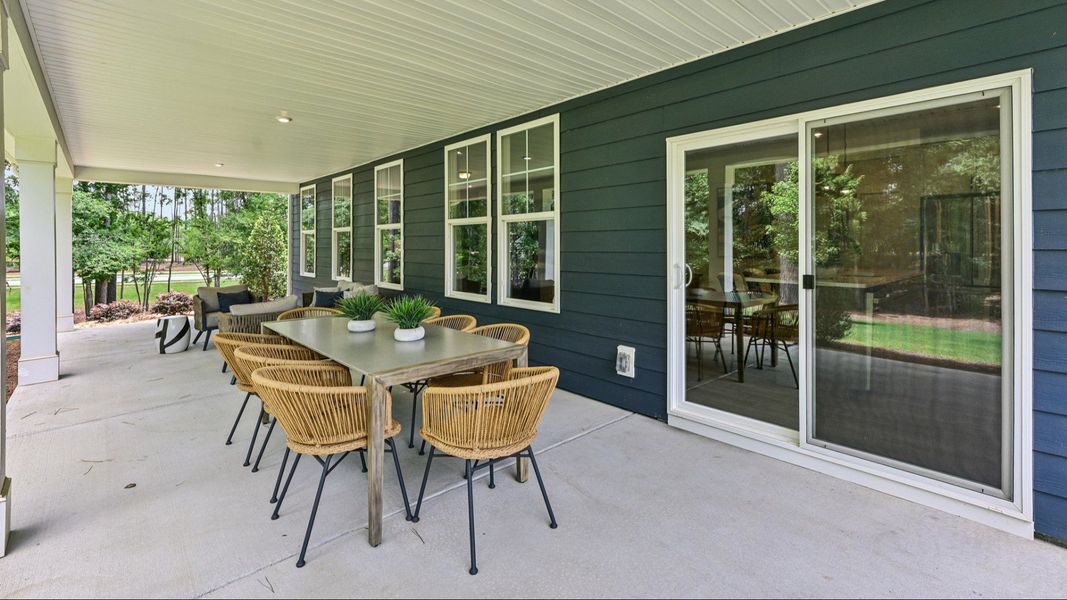 The Jordan Plan by DRB Homes in Lakeside Glen York SC - Rear Porch