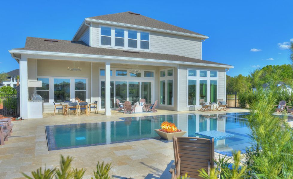 Front exterior of a new home in Oakmont, Gainesville, FL, highlighting curb appeal (Image 2).