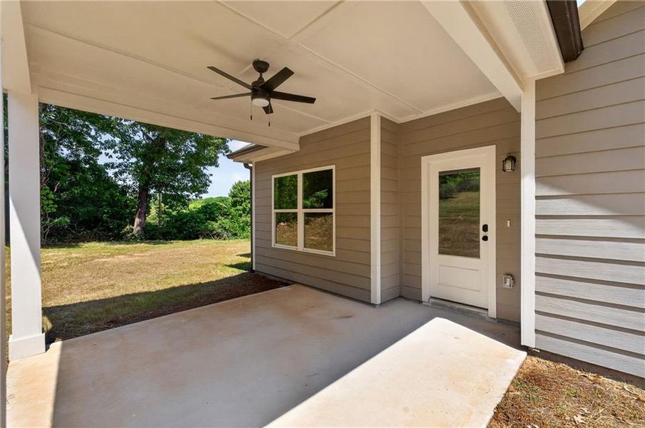 Exterior details and patio area of a home in , Fairburn (Image 27). Exterior details and patio area of a home in , Fairburn (Image 27).