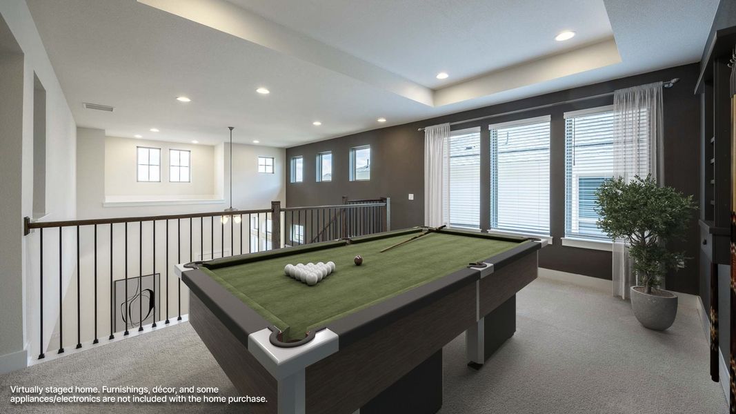 Furnished interior view inside a new home in Easton Park, Austin (Image 8).