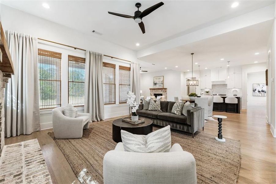 Furnished interior view inside a new home in , Buford (Image 16).
