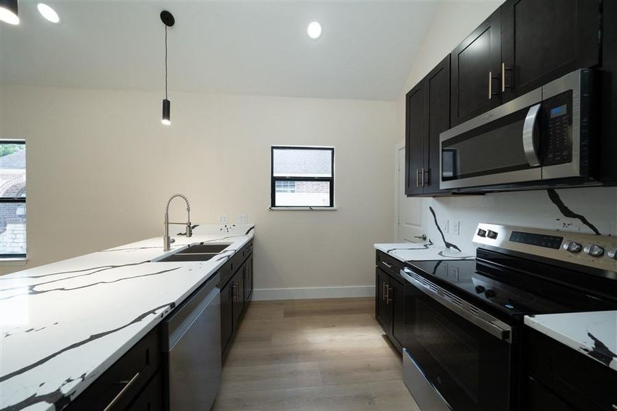 Furnished interior view inside a new home in , Dallas (Image 8).