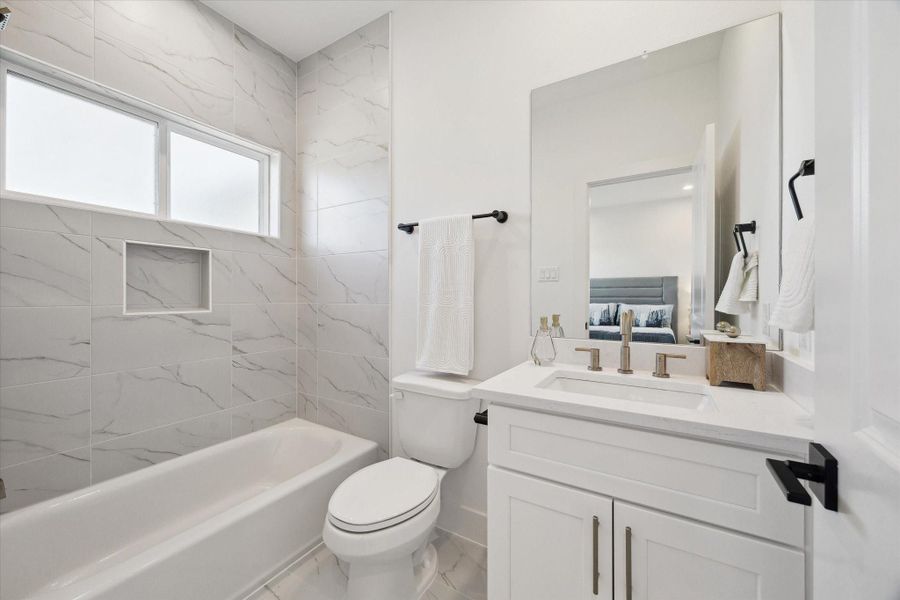 Furnished interior view inside a new home in , Houston (Image 29).