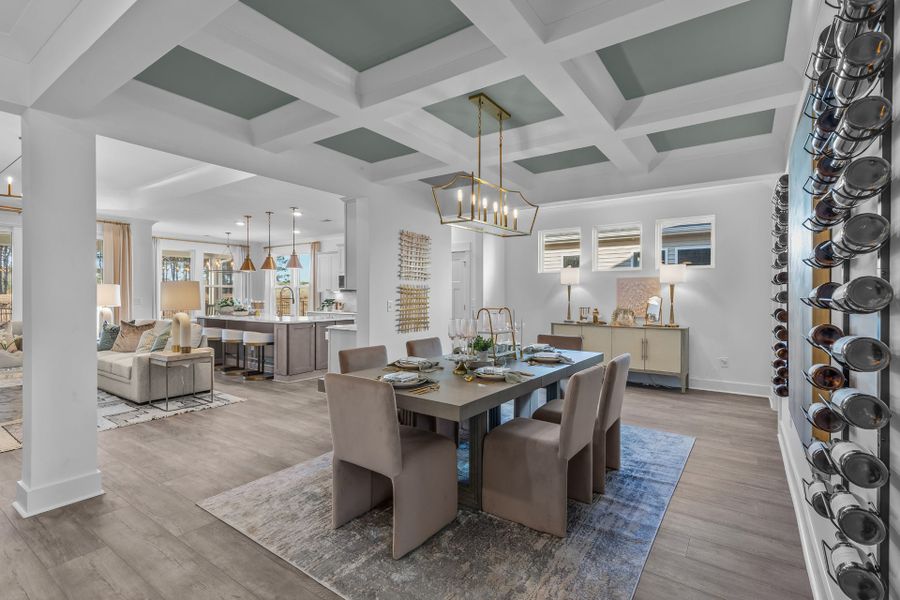 Representative furnished interior of a home built from the The Boardwalk by Chesapeake Homes in Coastal Club of the Carolinas, Calabash (Image 14).