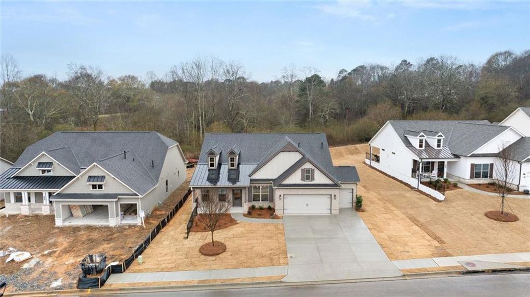 In-progress construction of a new home in Soleil Belmont Park, Canton, GA (Image 55).