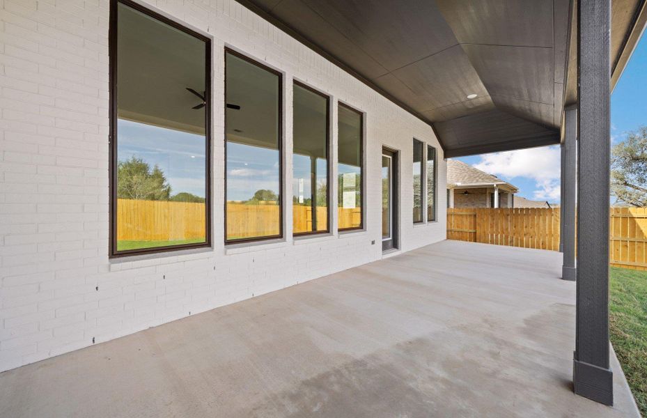 Exterior details and patio area of a home in 6 Creeks, Kyle (Image 16). Exterior details and patio area of a home in 6 Creeks, Kyle (Image 16).