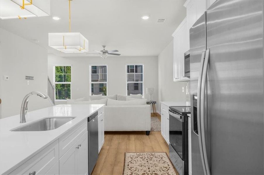 Furnished interior view inside a new home in , Atlanta (Image 10).