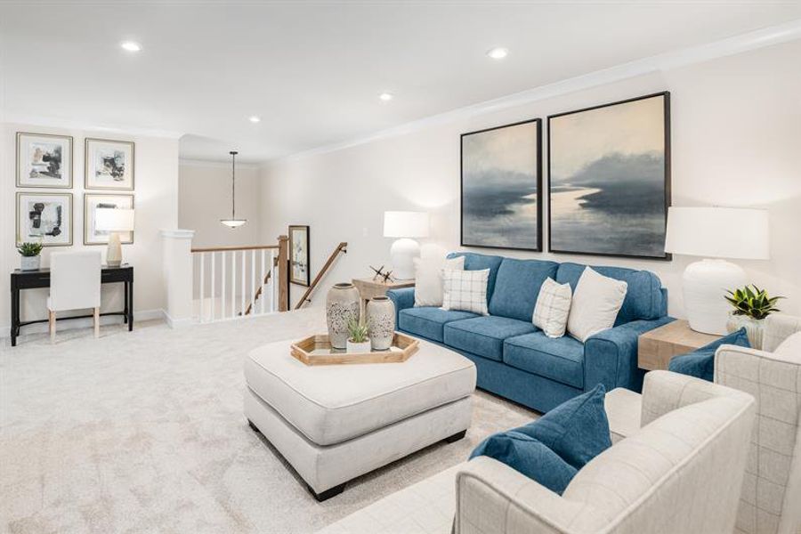 Furnished interior view inside a new home in Newberry 55+, McDonough (Image 13).