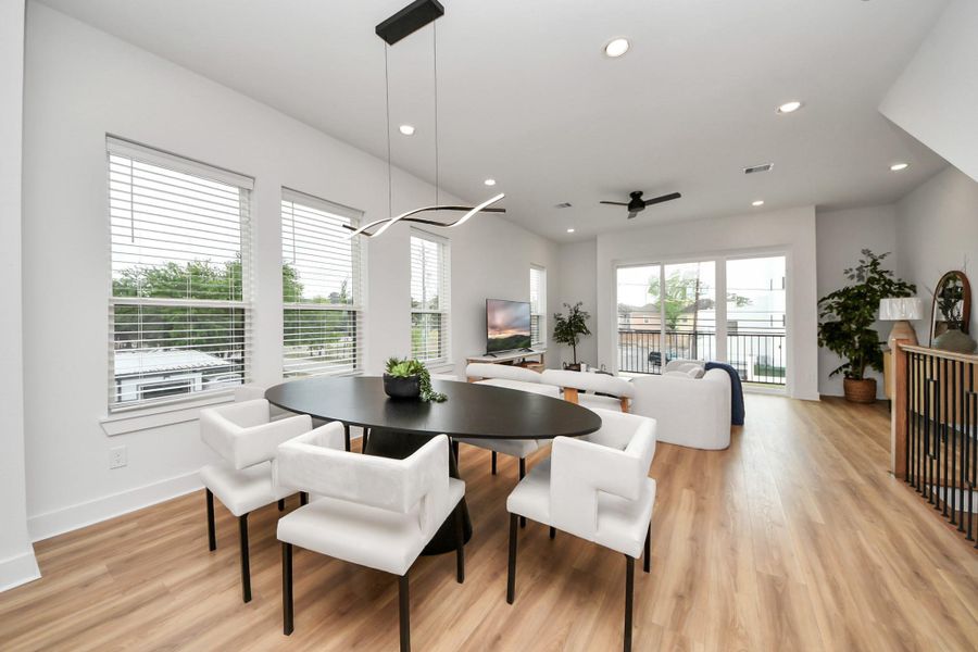 Furnished interior view inside a new home in , Houston (Image 13).