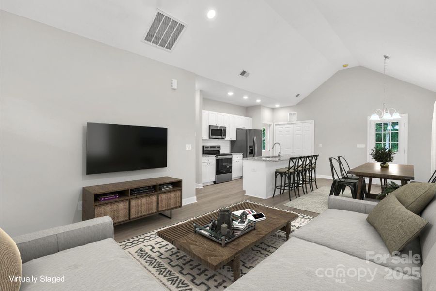 Furnished interior view inside a new home in , Statesville (Image 5).