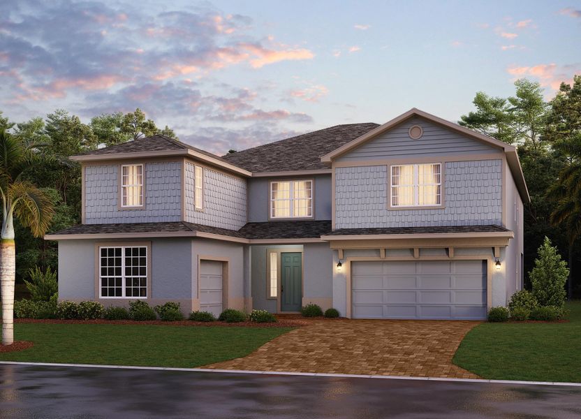 Representative exterior photo of a completed home built from the Palmer Executive by Risewell Homes in Bargrove Estates, Mount Dora, FL (Image 26).
