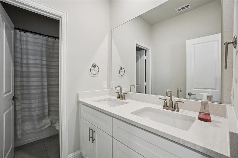 Furnished interior view inside a new home in Symmetry 37s, Frisco (Image 29).