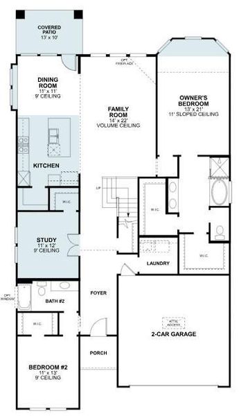 2D floor plan layout of this home in Eliana, McKinney, TX (Image 3). 2D floor plan layout of this home in Eliana, McKinney, TX (Image 3).