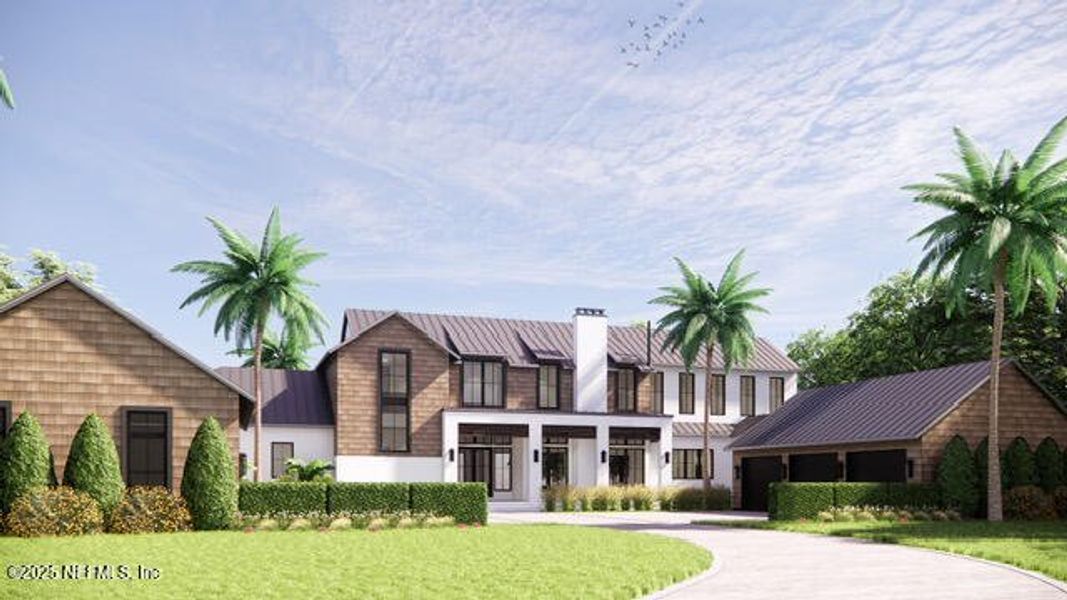 Front exterior of a new home in , Jacksonville, FL, highlighting curb appeal (Image 2).