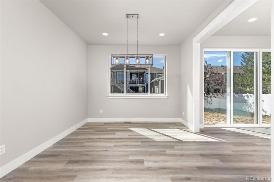 Large dining area