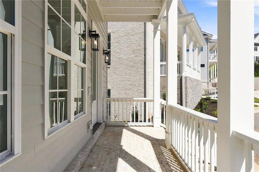 Exterior details and patio area of a home in Parkside Roswell, Roswell (Image 24).