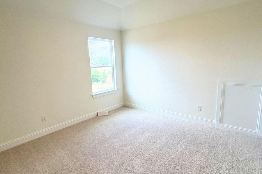 Plush carpeting and a classic single-hung window create a comfortable, quiet interior atmosphere. Plush carpeting and a classic single-hung window create a comfortable, quiet interior atmosphere.
