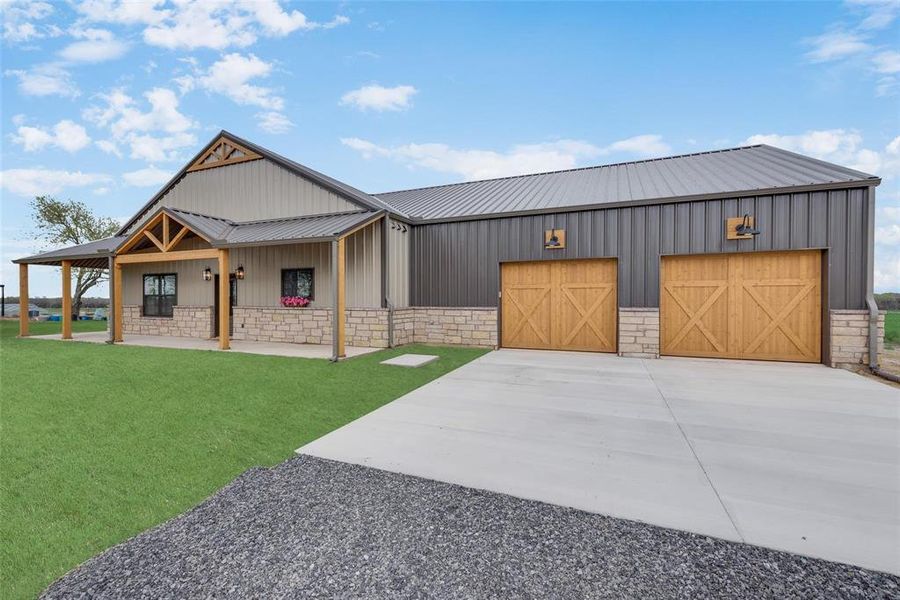 Front exterior of a new home in , Decatur, TX, highlighting curb appeal (Image 2). Front exterior of a new home in , Decatur, TX, highlighting curb appeal (Image 2).