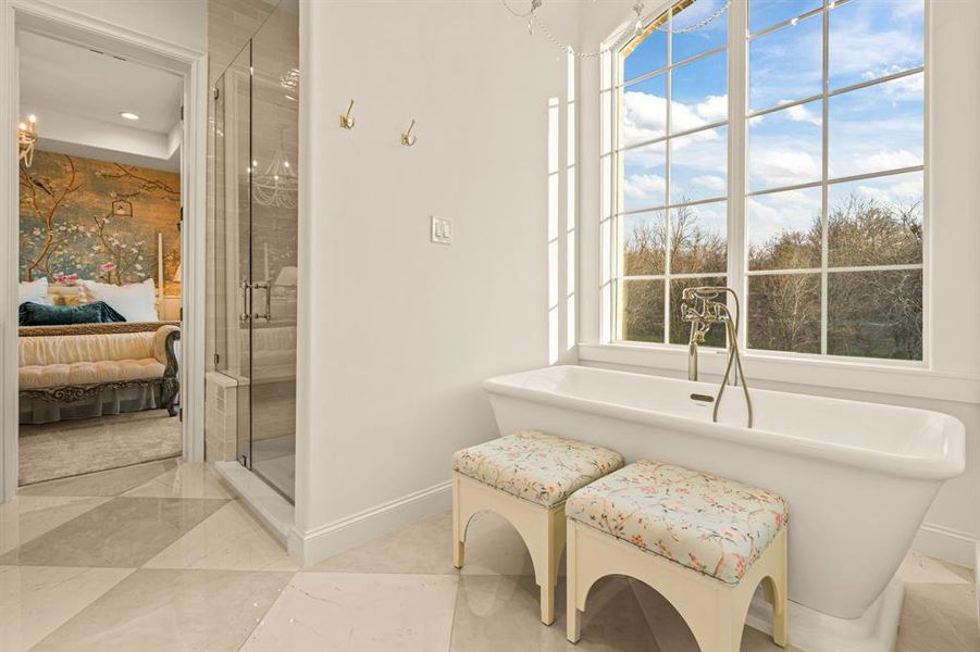 Furnished interior view inside a new home in , Aledo (Image 26).